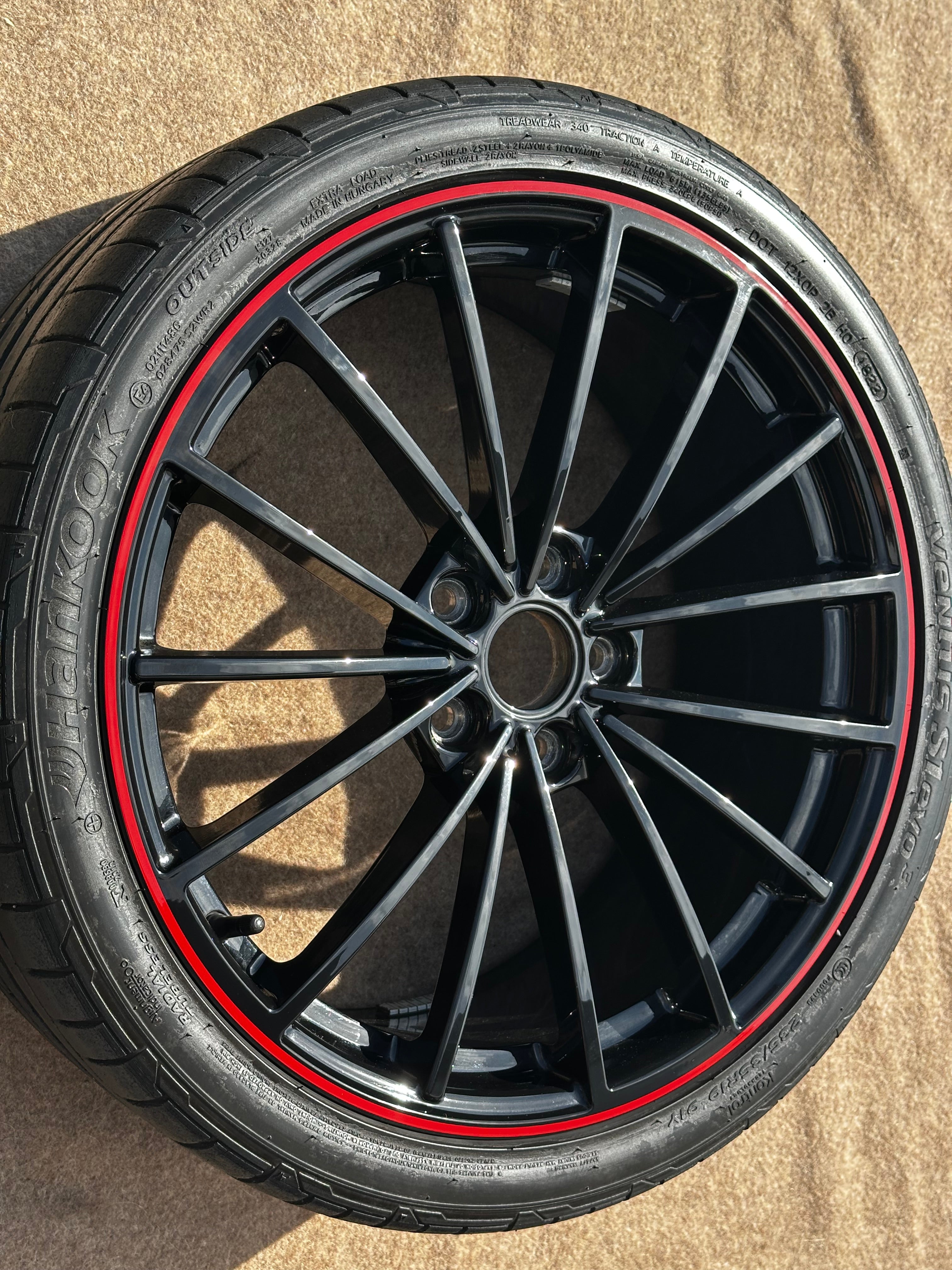 Original 5H0601025AH VW Golf 8 GTI / R Scottsdale 19 Zoll Komplettrad