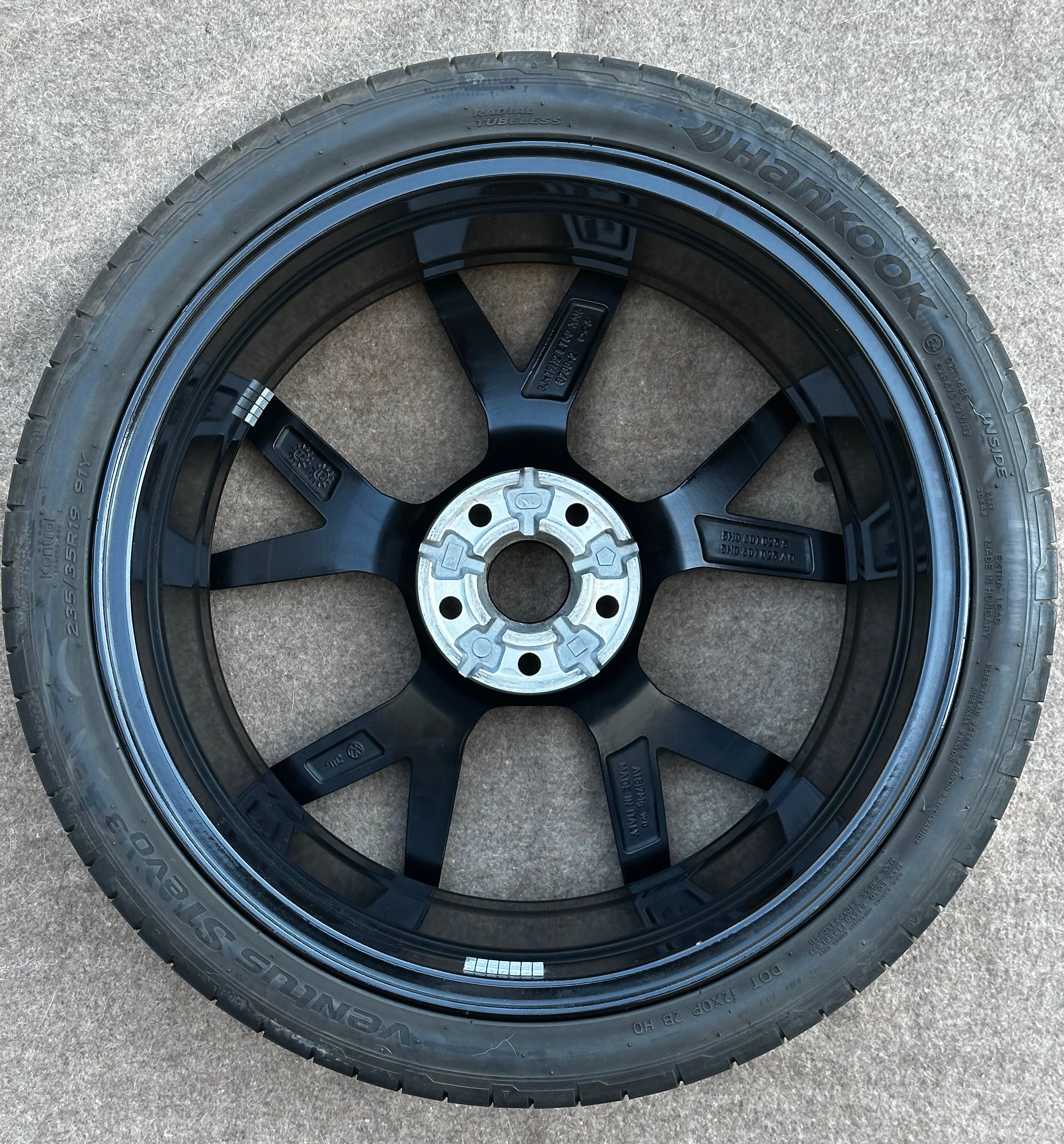 1X 5H0601025S /AD Original VW Golf 8 VIII GTI R 19 Zoll Estoril Ersatzrad Sommerreifen Hankook 235 35 R19 Komplettrad