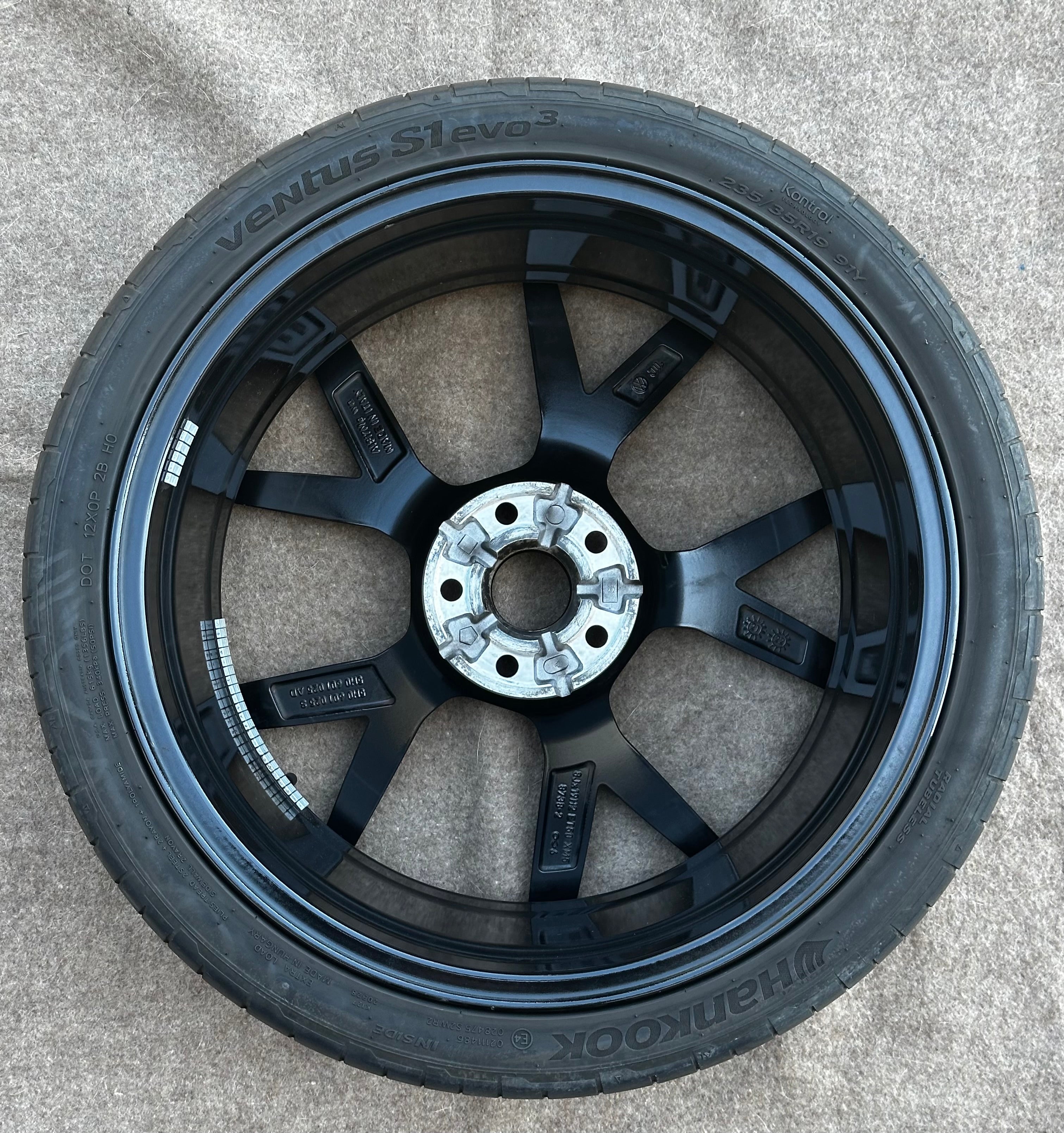1X 5H0601025S /AD Original VW Golf 8 VIII GTI R 19 Zoll Estoril Ersatzrad Sommerreifen Hankook 235 35 R19 Komplettrad