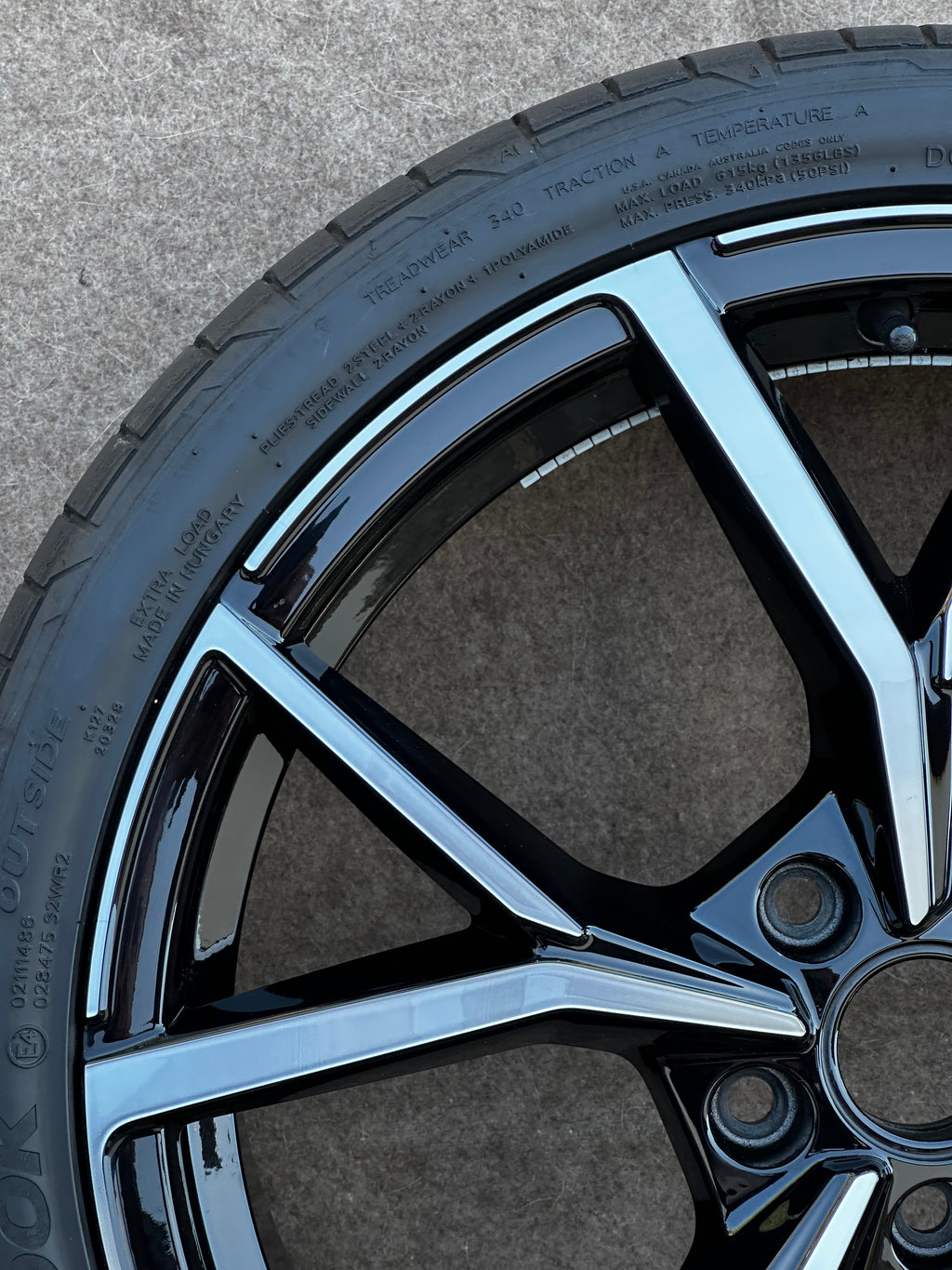 1X 5H0601025S /AD Original VW Golf 8 VIII GTI R 19 Zoll Estoril Ersatzrad Sommerreifen Hankook 235 35 R19 Komplettrad